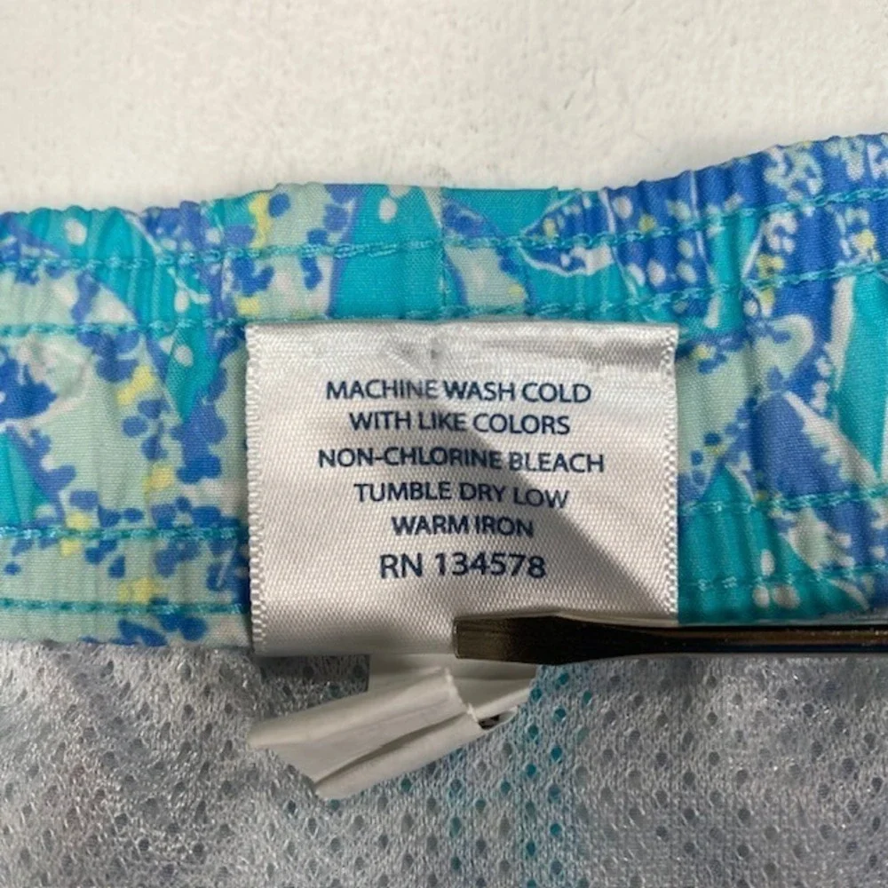Vineyard Vines Mens XL Blue‎ Starfish Print Swim Trunks Shorts 3M001137 HOL 22